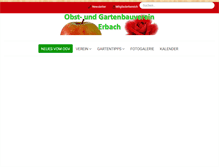 Tablet Screenshot of ogv-erbach.de
